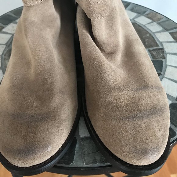 NEW Sam Edelman "Malone" Suede Ankle Boots in Beige, size 9M - Picture 3 of 9
